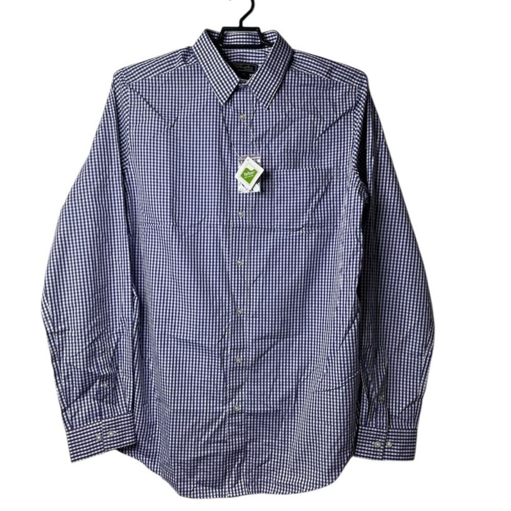 KS Signature Men's Long Sleeves Plaid Shirt Button‎ Up Size 17.5 Tall New